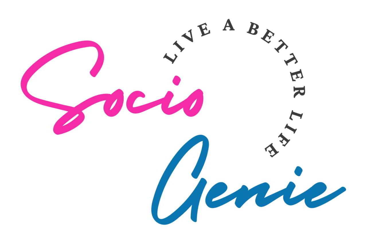 The logo of a lifestyle blog called SocioGenie