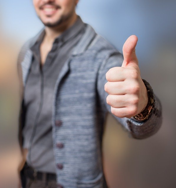 Man Showing Thumbs Up